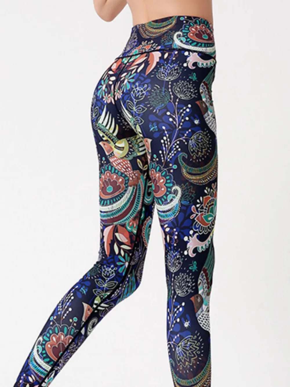 Printed High Waist Active Leggings women's fashion - N.O.T.WORLD N.O.TWORLD