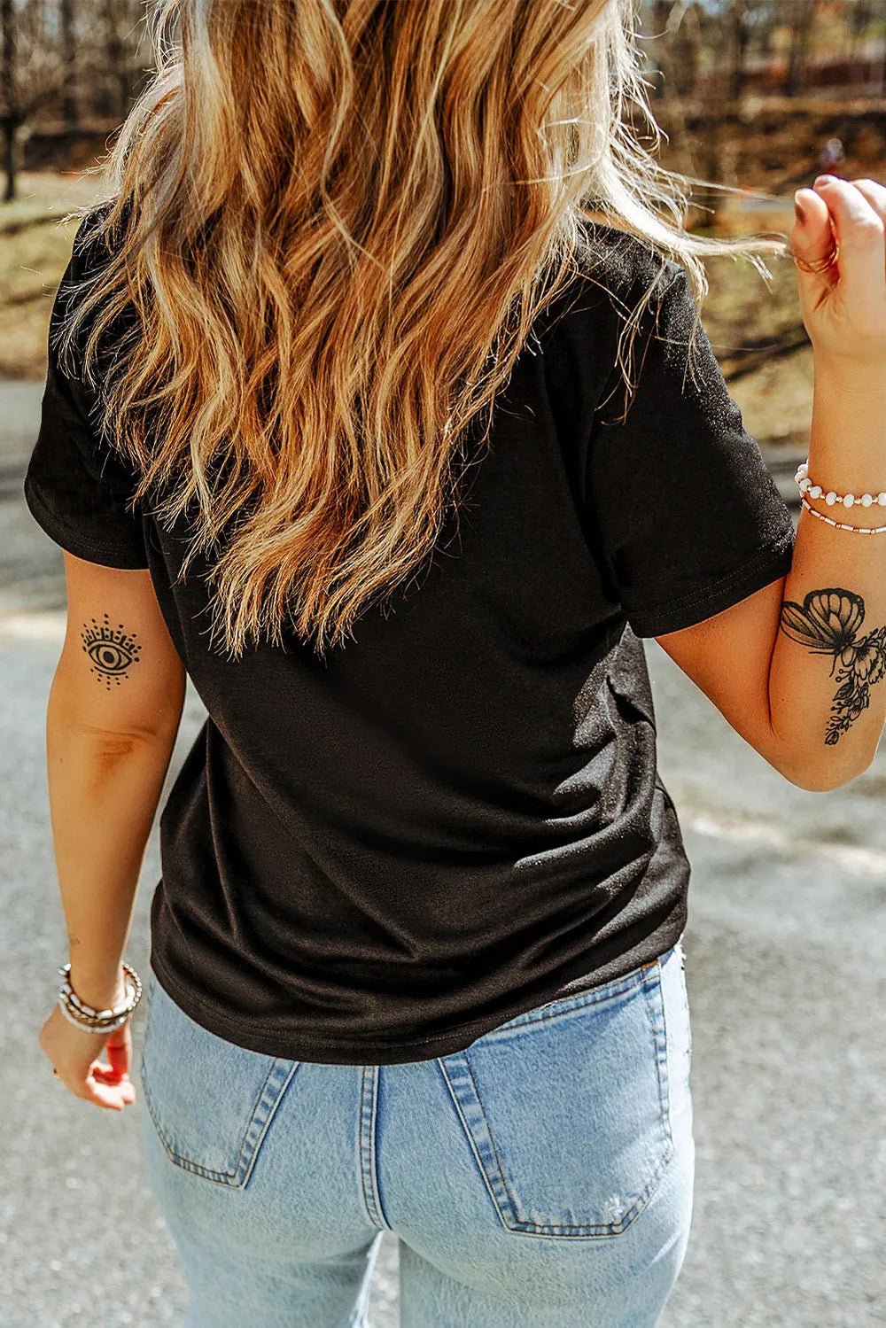 Cherry Graphic Round Neck Short Sleeve T-Shirt women's fashion - N.O.T.WORLD N.O.TWORLD