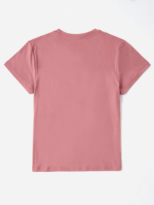Heart Graphic Round Neck Short Sleeve T-Shirt women's fashion - N.O.T.WORLD N.O.TWORLD