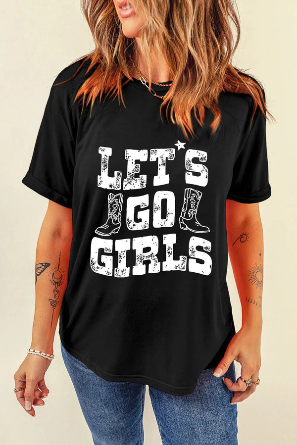 Letter Graphic Round Neck Short Sleeve T-Shirt women's fashion - N.O.T.WORLD N.O.TWORLD