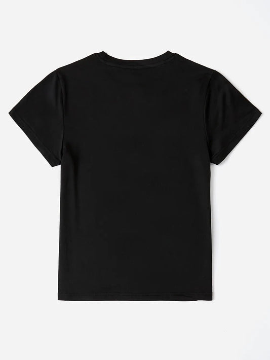 Graphic Round Neck Short Sleeve T-Shirt women's fashion - N.O.T.WORLD N.O.TWORLD