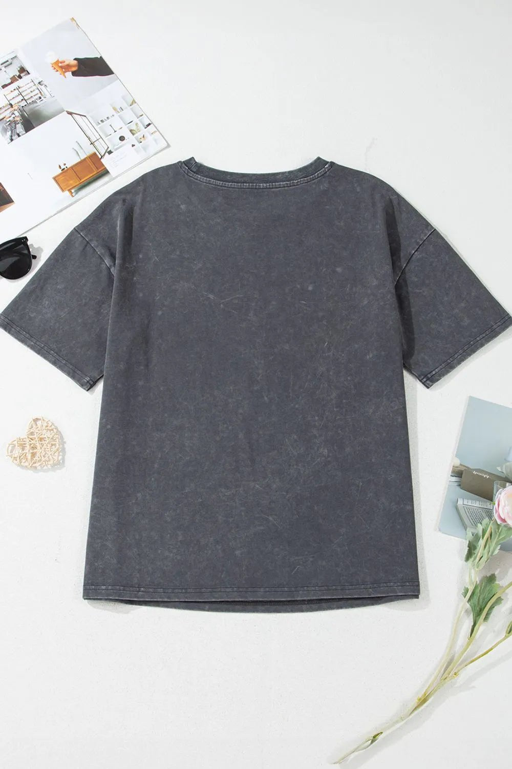 Kindness Butterflies Graphic Mineral Wash Loose Tee women's fashion - N.O.T.WORLD N.O.TWORLD