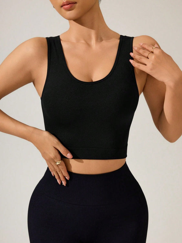 Crisscross Cropped Active Tank women's fashion - N.O.T.WORLD N.O.TWORLD