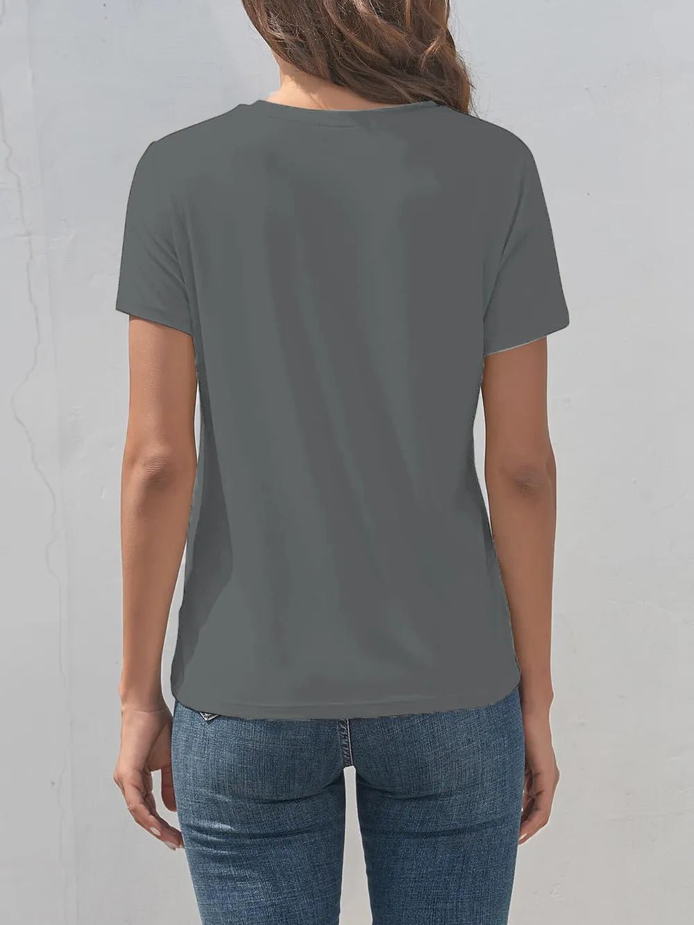 Smile Graphic Round Neck Short Sleeve T-Shirt women's fashion - N.O.T.WORLD N.O.TWORLD