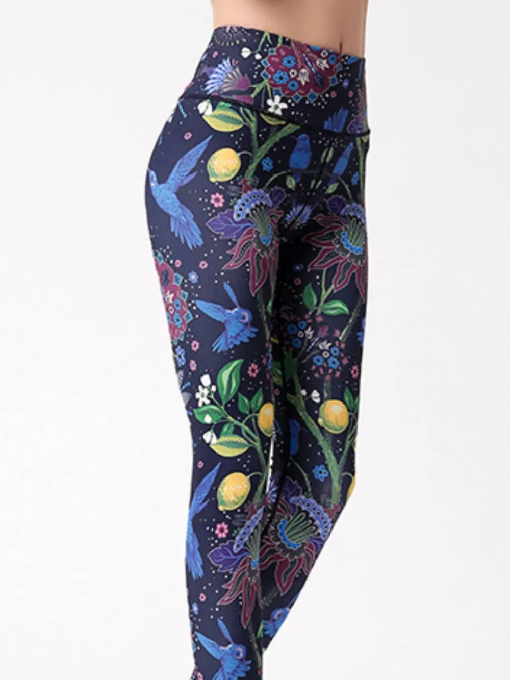 Printed High Waist Active Leggings women's fashion - N.O.T.WORLD N.O.TWORLD