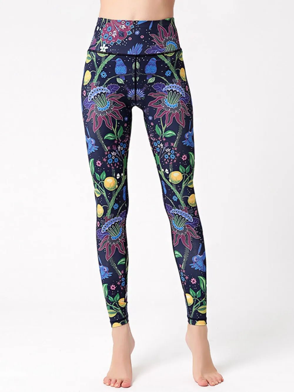 Printed High Waist Active Leggings women's fashion - N.O.T.WORLD N.O.TWORLD