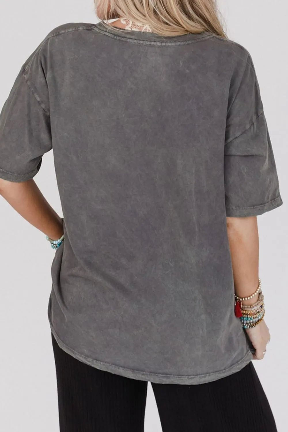 Kindness Butterflies Graphic Mineral Wash Loose Tee women's fashion - N.O.T.WORLD N.O.TWORLD